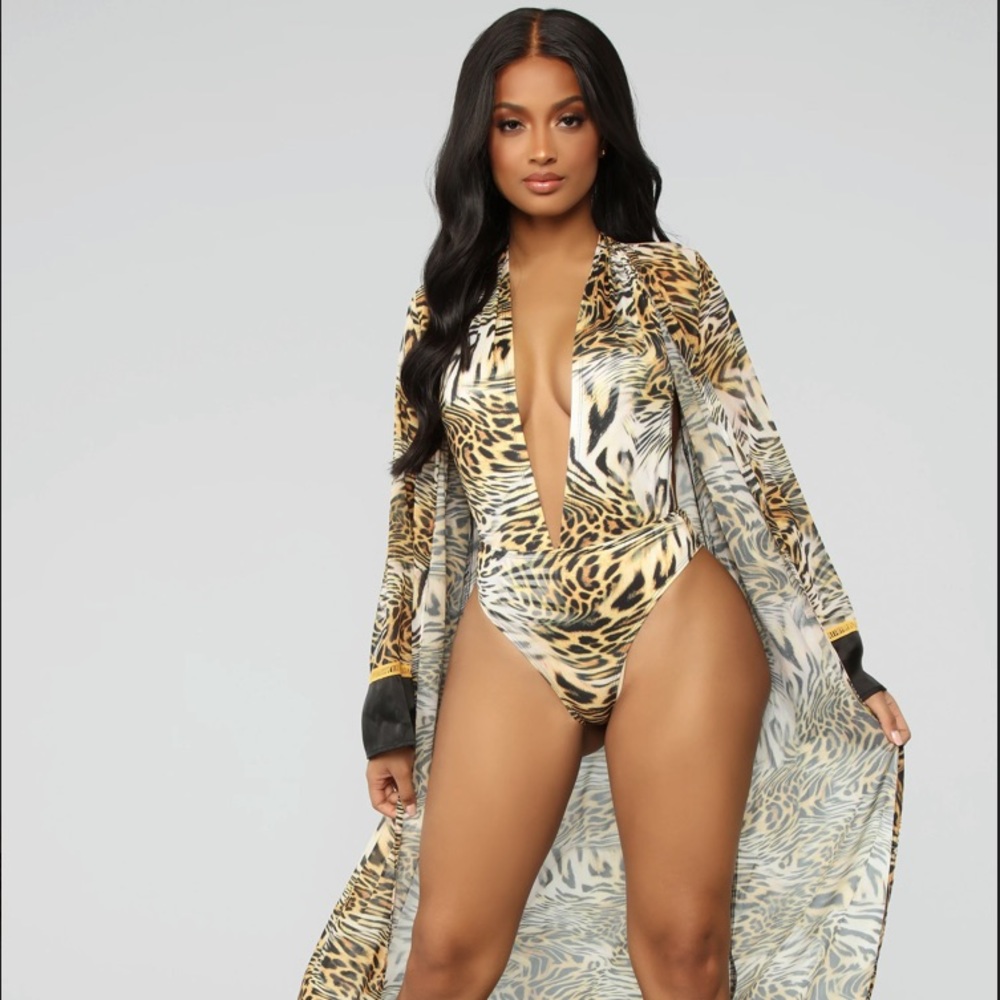Leopard Sunsuit Set
